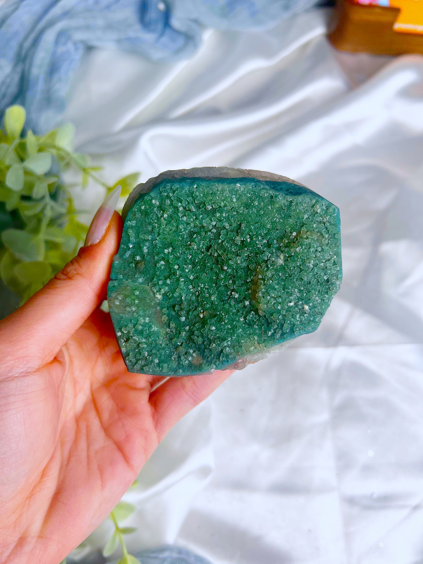 Green Cubic Apophyllite Specimen