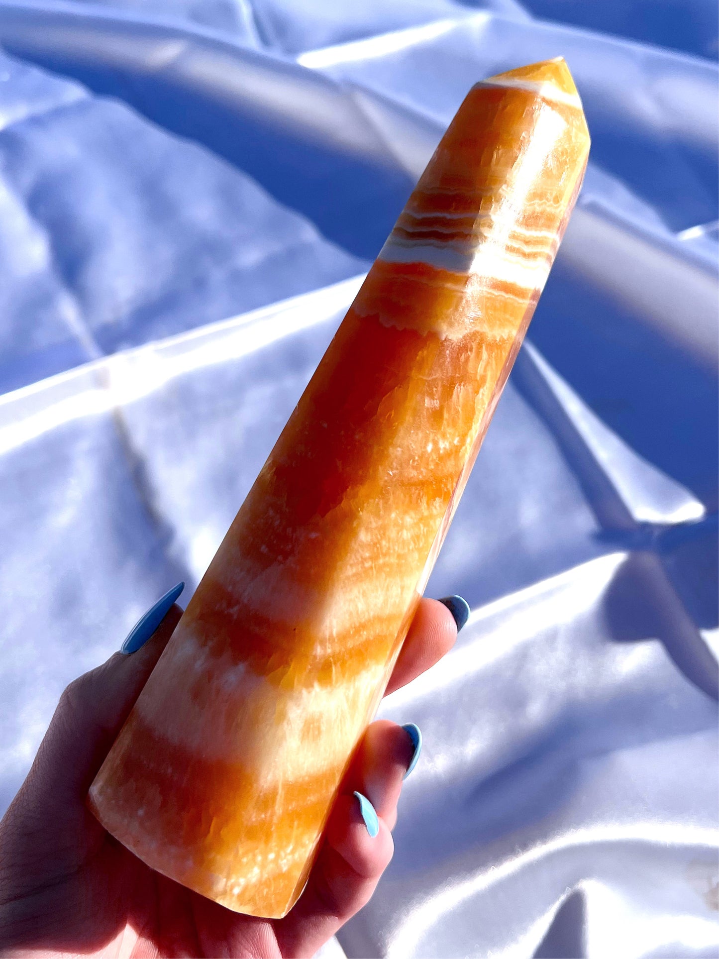 Orange Calcite Tower