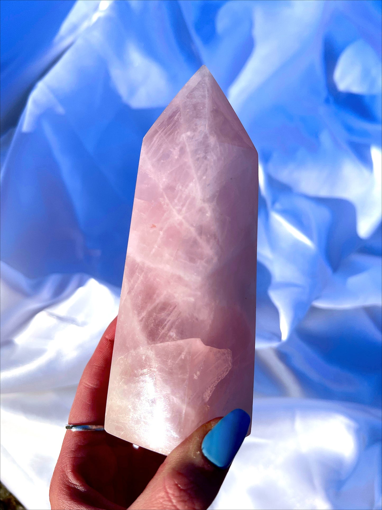 XL Rose Quartz Tower