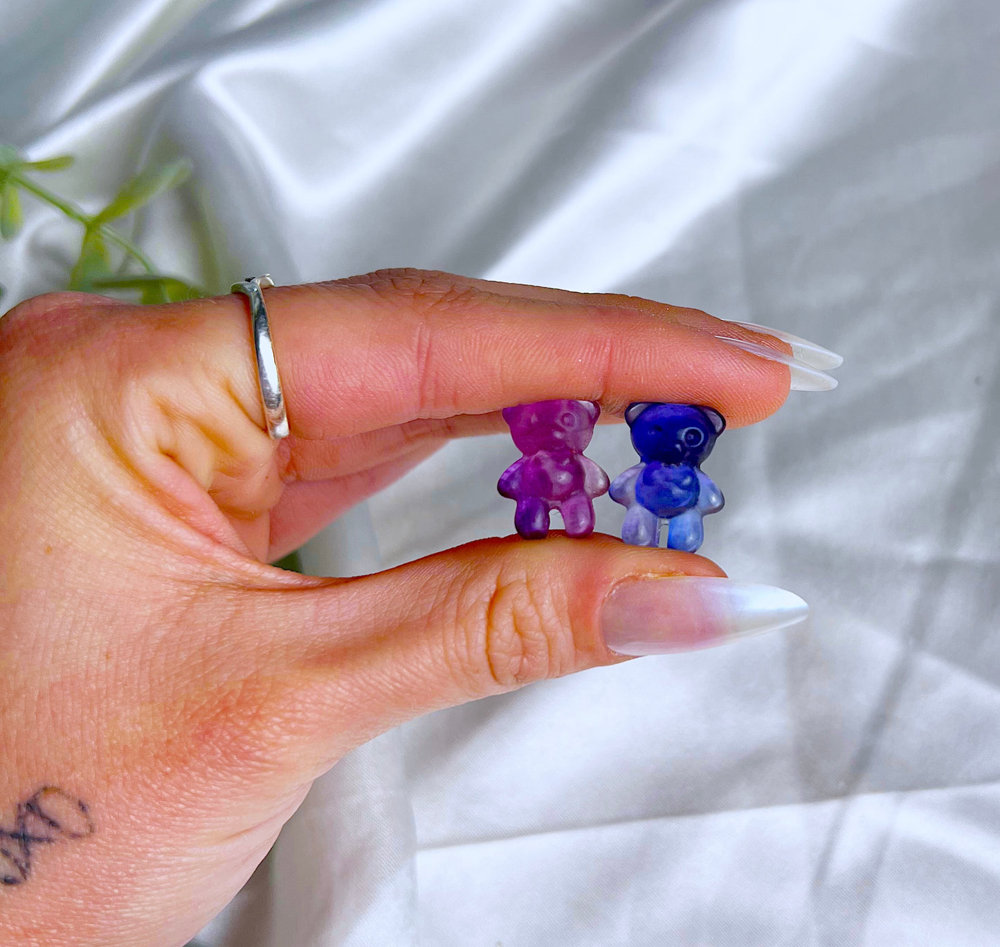 Mini Fluorite Teddy Bears