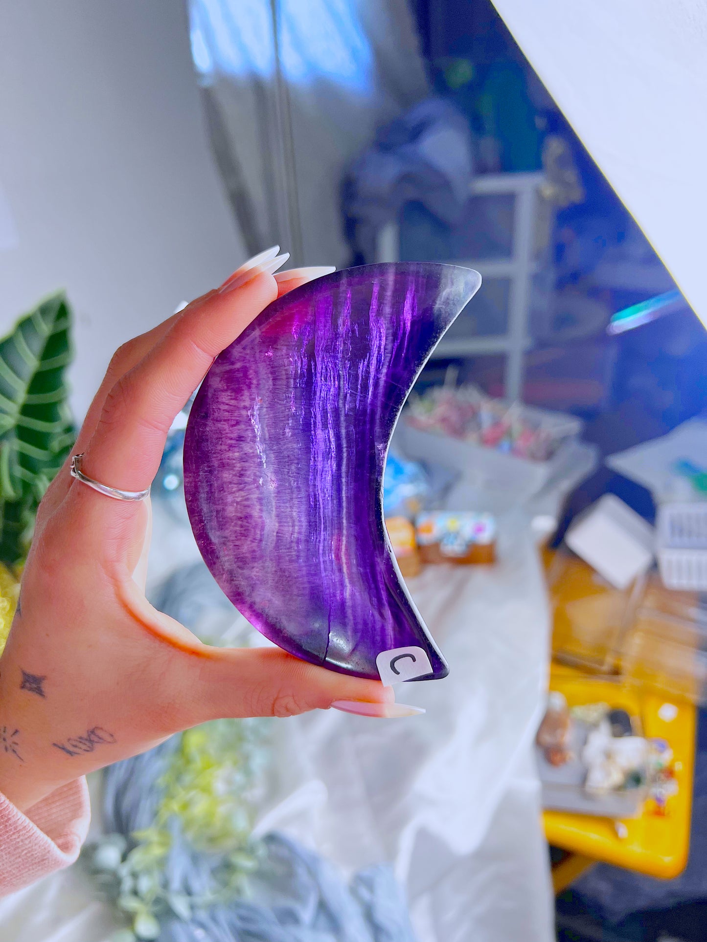 Fluorite Moon Bowl C