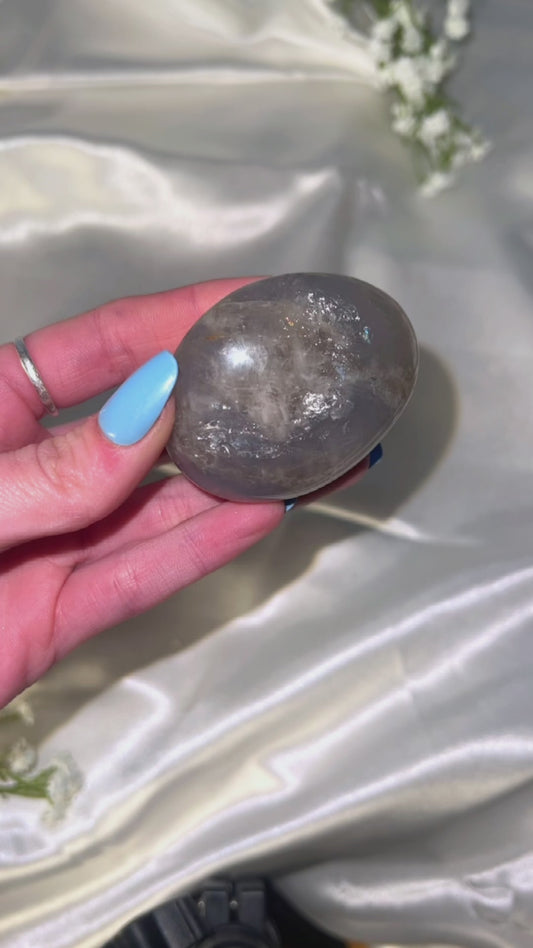 Blue Rose Quartz Palmstone 2