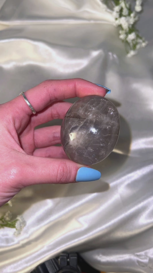 Blue Rose Quartz Palmstone 5