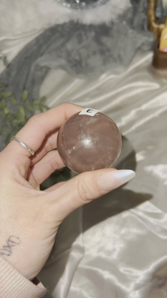 Star Rose Quartz Sphere E