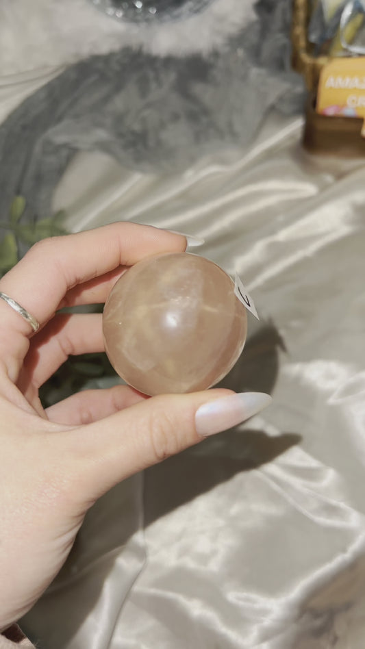 Star Rose Quartz Sphere C