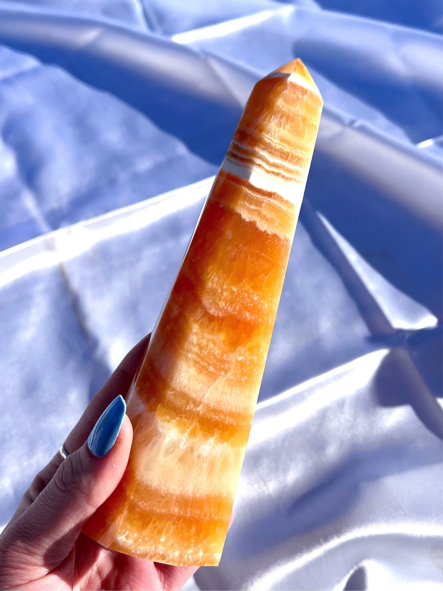 Orange Calcite Tower