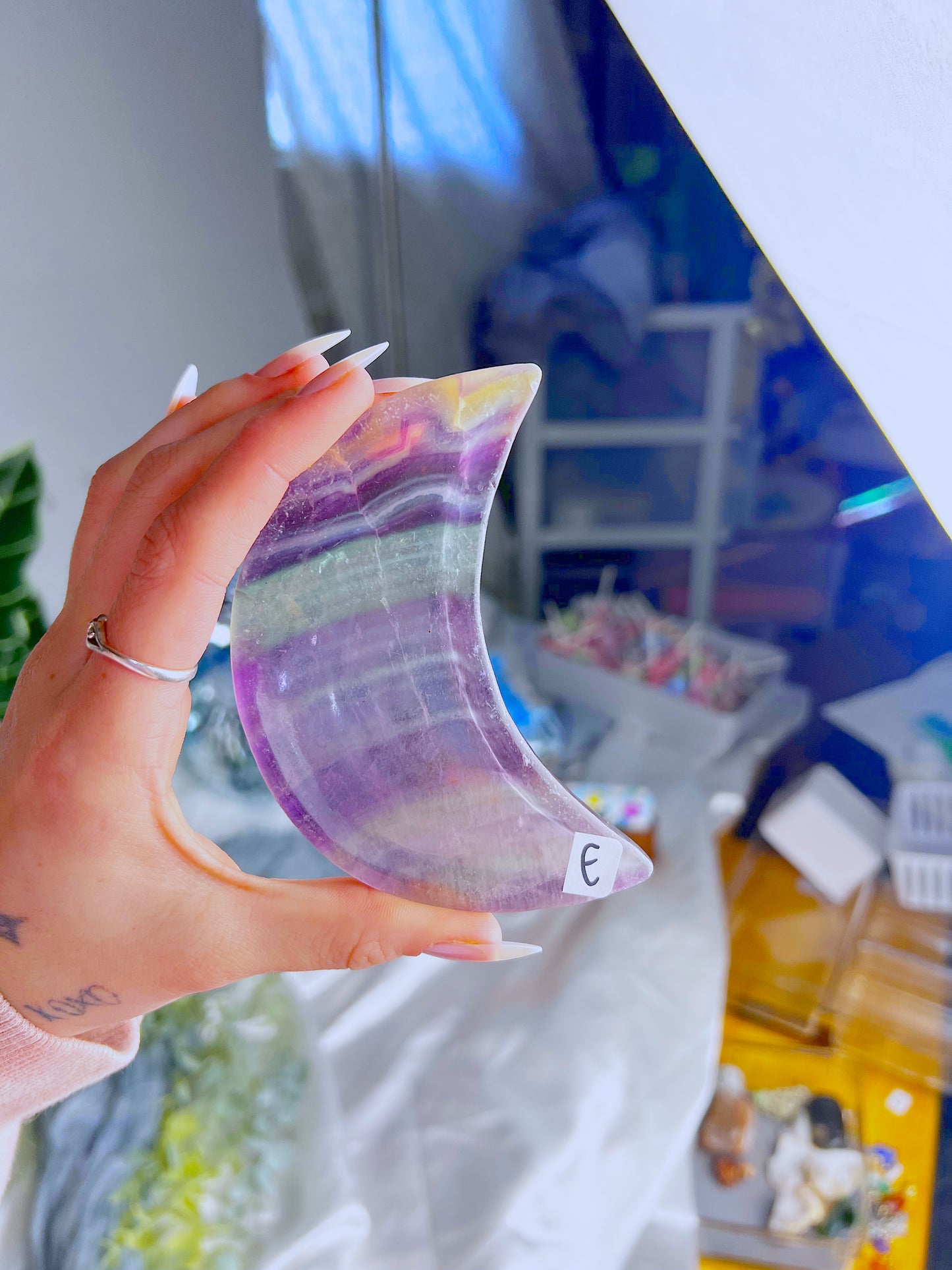 Fluorite Moon Bowl E