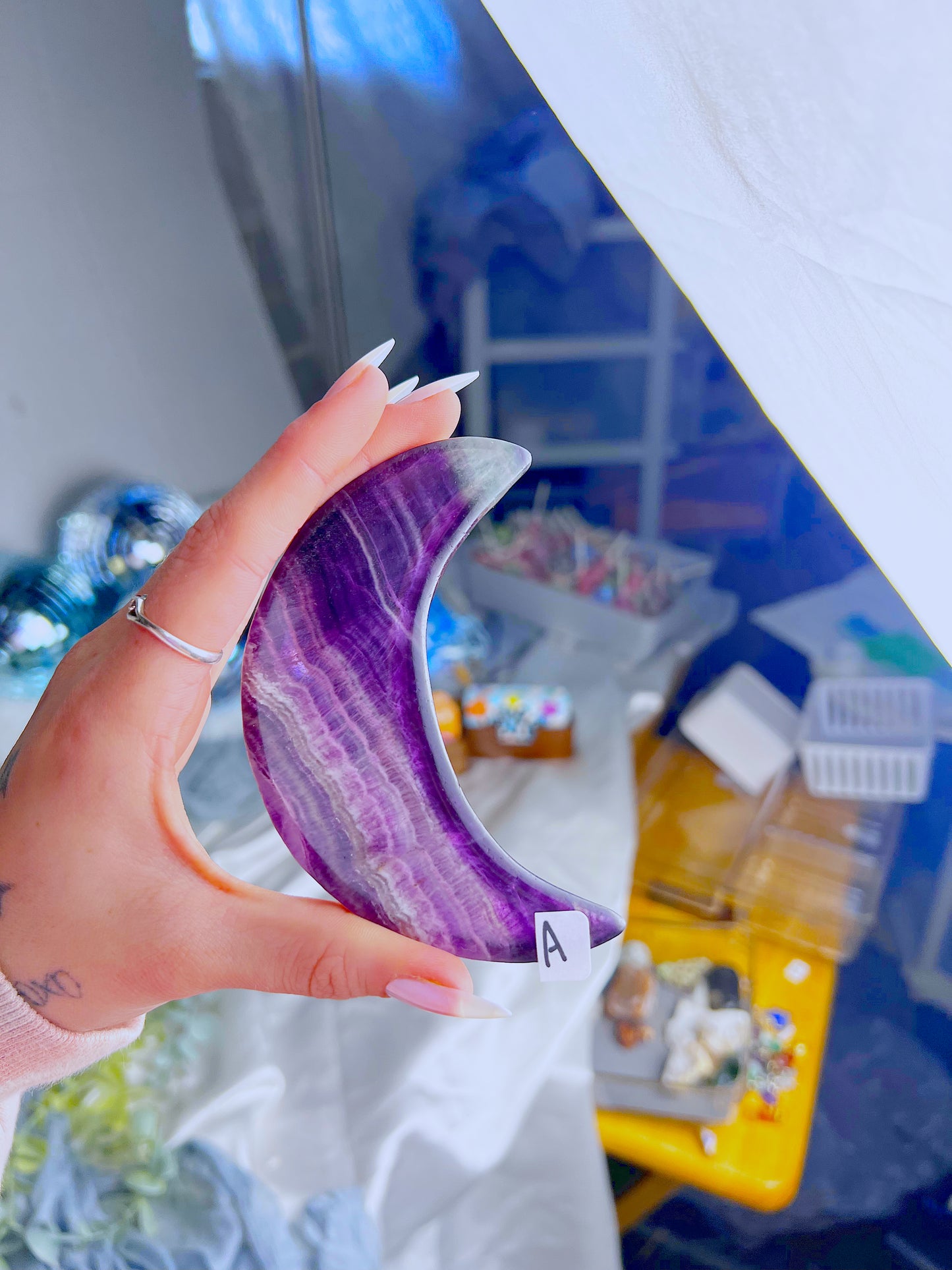 Fluorite Moon Bowl A