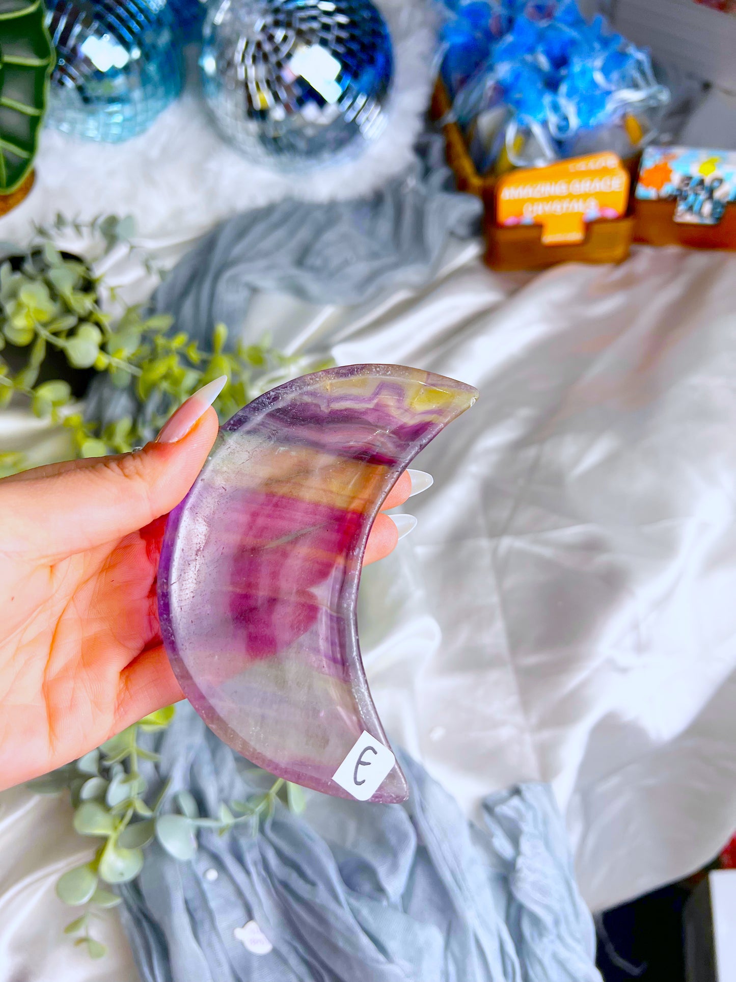 Fluorite Moon Bowl E