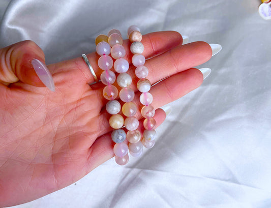 Flower Agate Bracelet