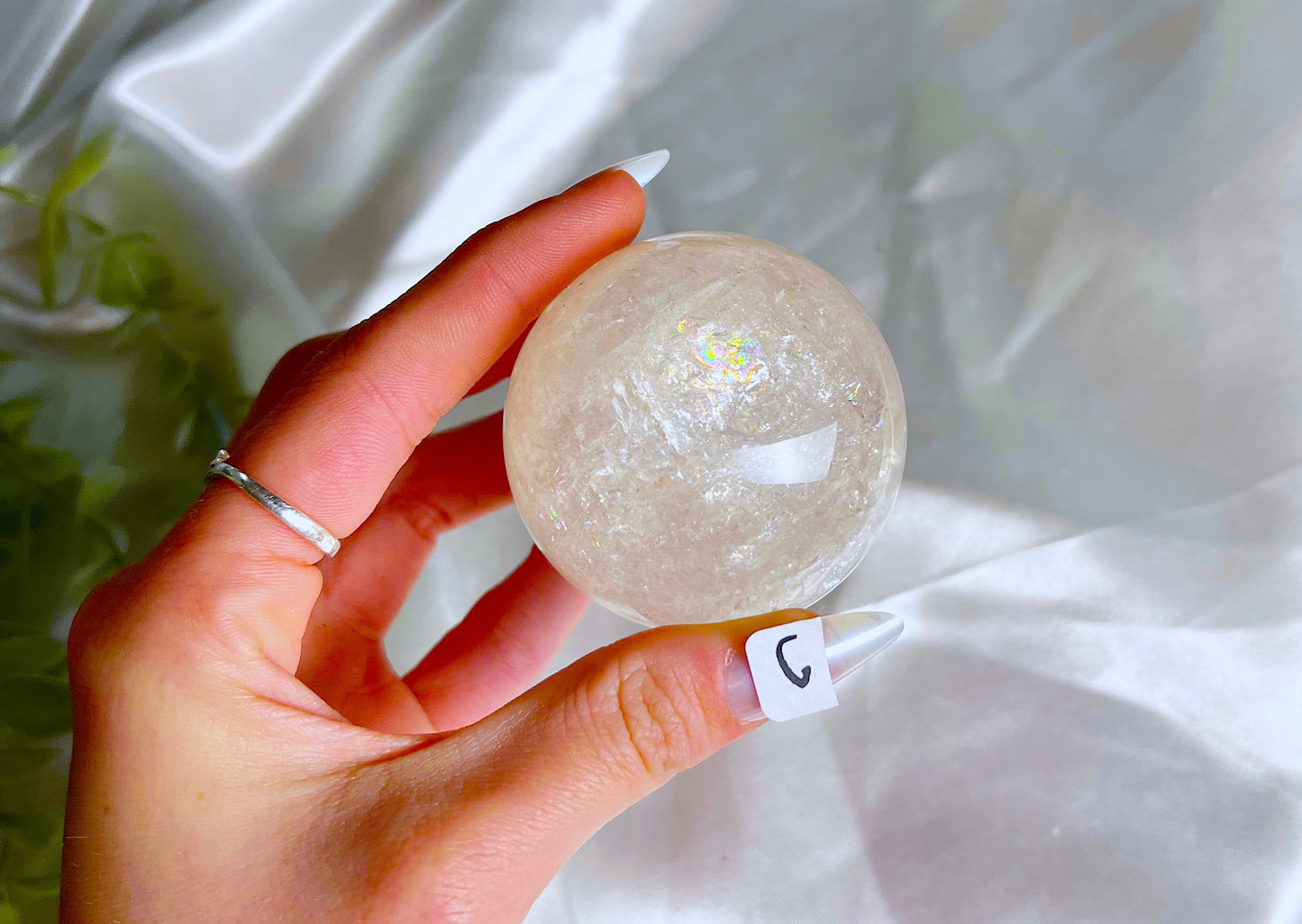 Irish Clear Quartz Sphere C