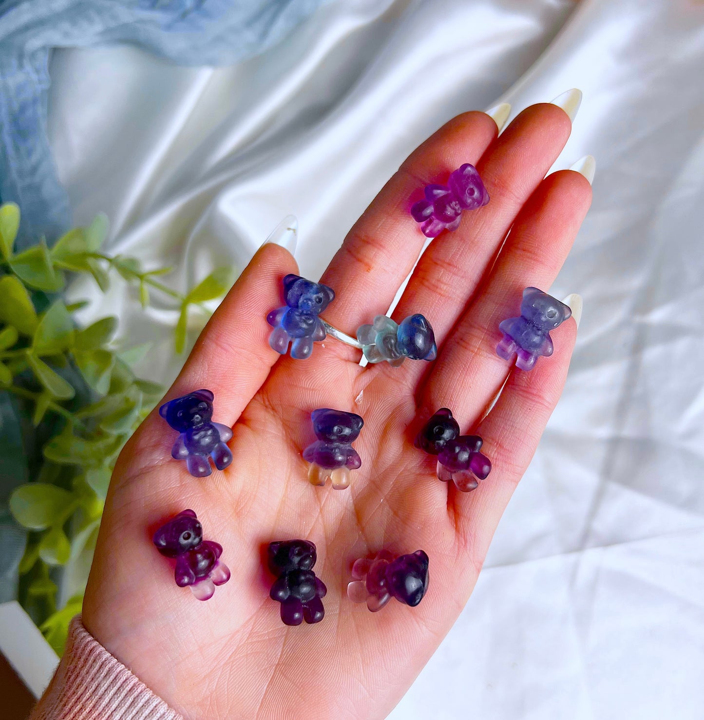 Mini Fluorite Teddy Bears