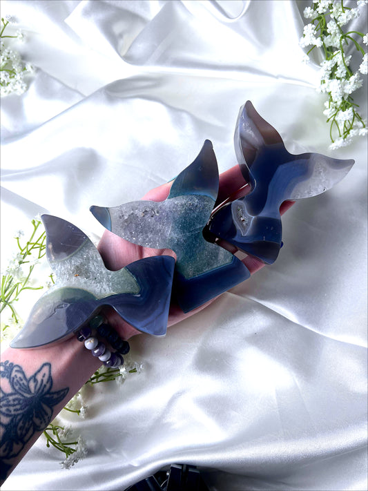 Large Druzy Agate Tails