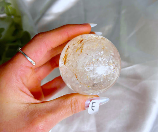 Irish Clear Quartz Sphere E